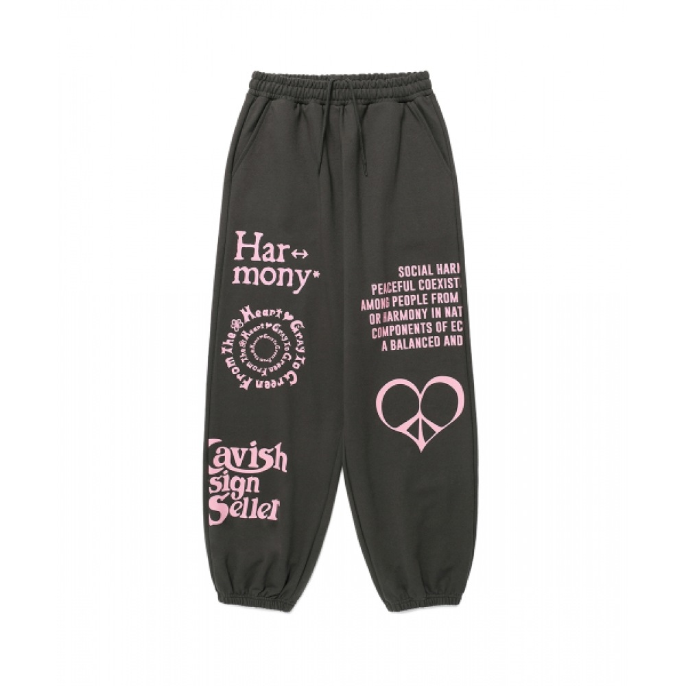 キャビッシュハーモニースウェットパンツチャコール (CV2ESUPA04B)