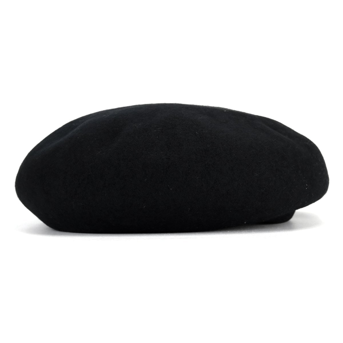帽子 レディース ベレー帽 国産バスクベレー 大きいトップで耳まですっぽり 大きめ ブラック