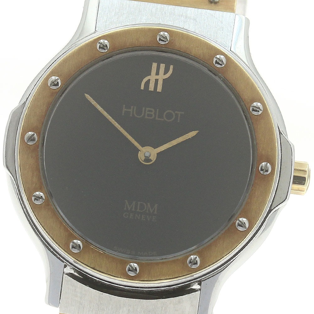 ウブロ HUBLOT 1280.100.2 MDM クォーツ レディース _882801【中古】