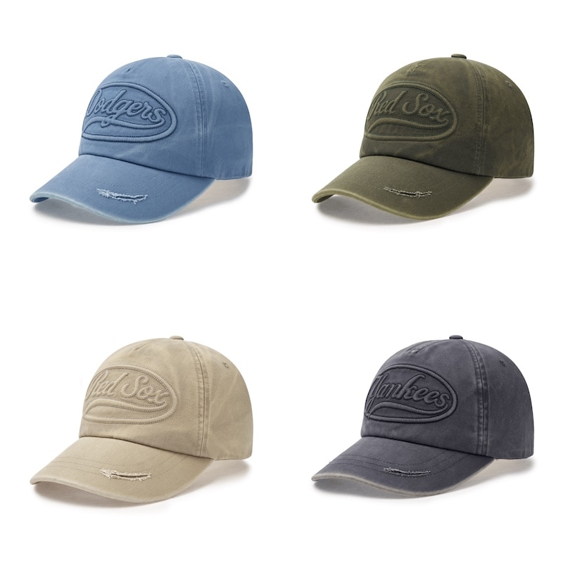 3ACPV135N韓国限定販売 冬の新商品 男女共用 バシチー ビンテージ トントン カルシブ アンストラクチャー ボールキャップ LAドジャース