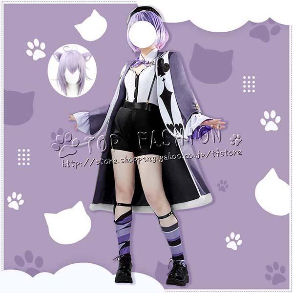 にじさんじ VTuber 風 猫又おかゆ ねこまた おかゆ 新装 コスプレ衣装 コスチュームアニメゲーム cosplayパーティーイベント仮装変装