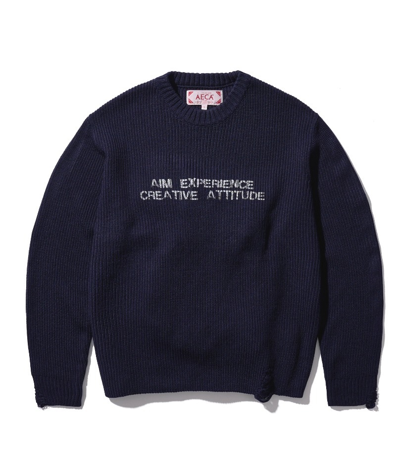 オリジナルJOHN VOX V-NECK JUMPER GREY/OLIVE ニット・セーター 