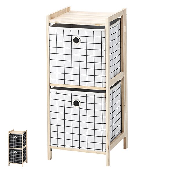 チェスト 2段 折りたたみ式 フォールディングチェスト 幅34cm