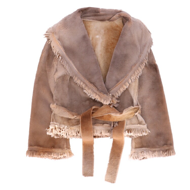 カンガルー Wフェイス ファー ジャケット グリーンブラウン 送料無料 レディース ギフト プレゼント