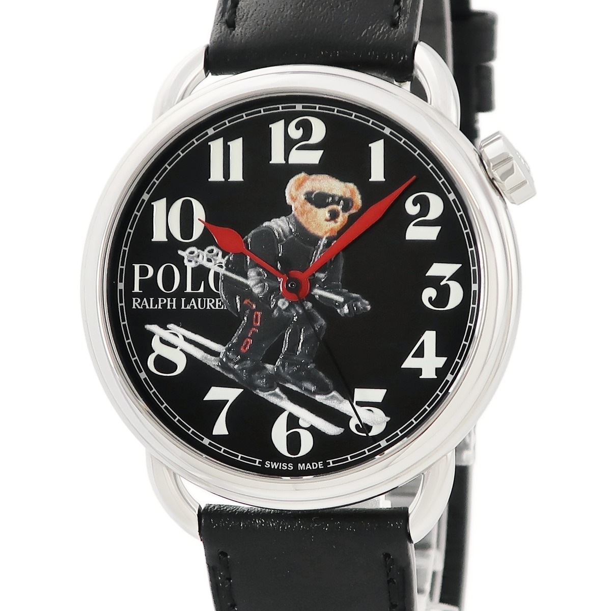 アルパイン ポロベア 472865482002 自動巻き メンズ アラビア ブラック ラウンド 3年保証