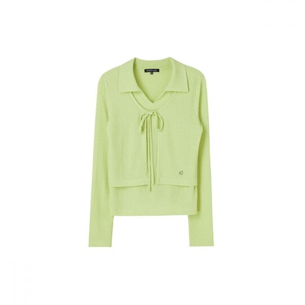 リボンカーディガンカラーティーシャツ AR2CT463