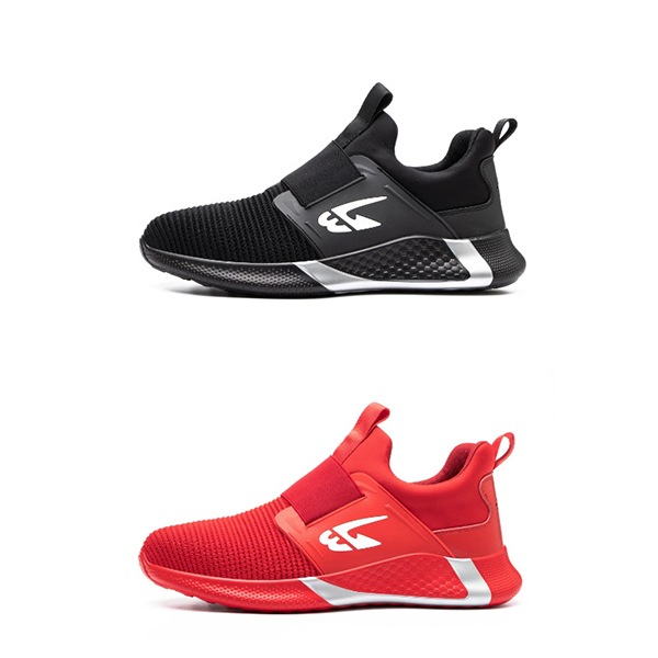 デザイン 安全靴 作業靴 メンズ おしゃれ スニーカー 紐なし 踏み抜き防止 滑りにくい 先芯入り セーフティーシューズ 衝撃吸収