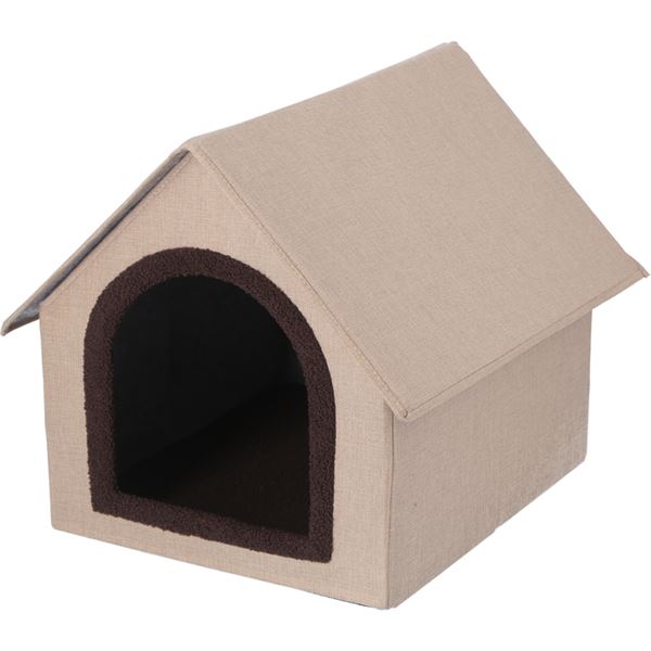 ペットハウス 三角屋根 Lサイズ BE ベージュ
