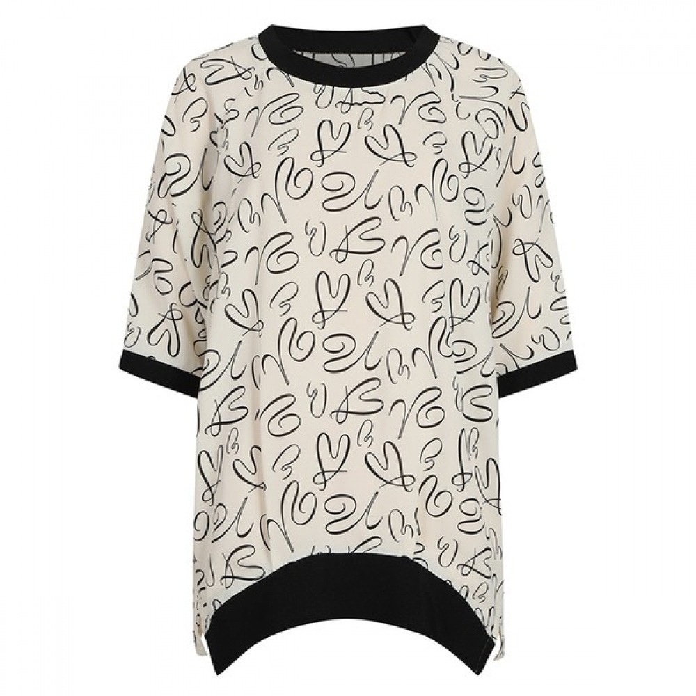 [アナルドバシーニ] (アナルドバシーニ) ハート柄半袖ブラウス (AW07BL43W) 4,981円