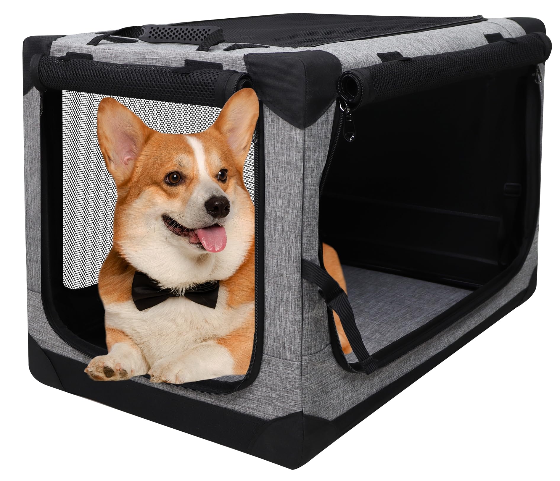 Totoro ball 折りたたみペットケージ 犬ケージ 犬用クレート 猫用キャリー・カート 犬 車用ケージ 持ち手付き 犬猫兼用 折りたたみ簡単『室内休憩急な来客時アウトドア病院キャンプに大