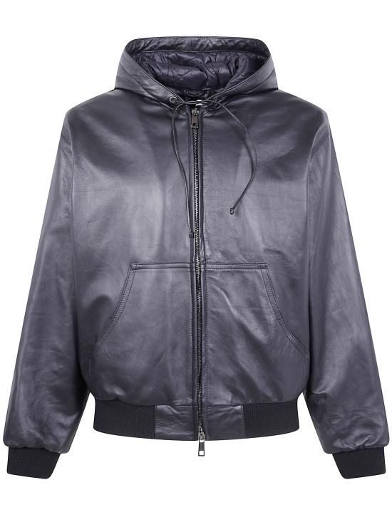 GIORGIO BRATO Men Leather Jackets GU26F26012NPNE BLACK