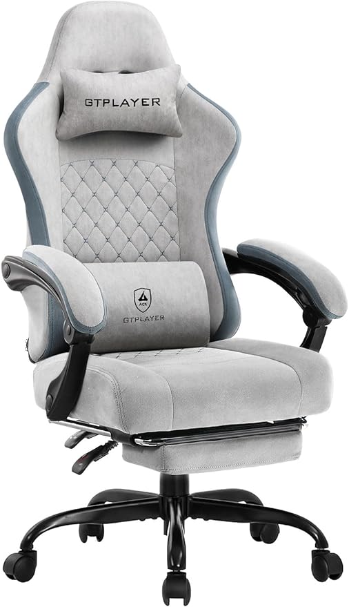 ゲーミングチェア ファブリック デスクチェア オットマン 椅子 イス テレワーク 【ポケットコイル採用】 腰痛対策 pcチェア 蒸れない ソファーの座り心地 【安心の非再生ウレタン採用】『ダイア調に蝶