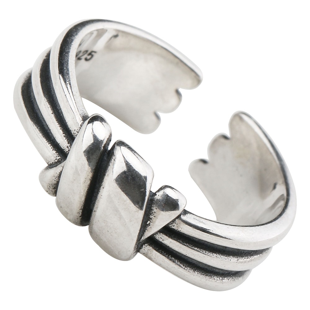 925 リボンリング 指輪 結び [cr219]