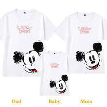 ミッキーマウス 親子コーデ ビンテージ ミッキーマウス 親子コーデ