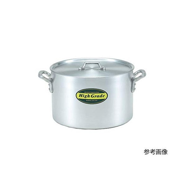 上品】 カンダ 24cm(7.8L) 目盛付 アルミ半寸胴鍋 ハイグレード 鍋