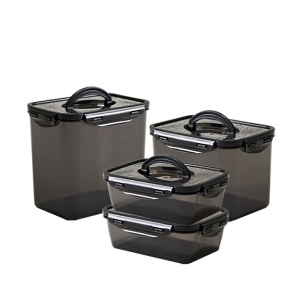 ENF PP/silicon Stoage Sealed Container 4P 1.4L x 2p + 3.2L + 4.3L