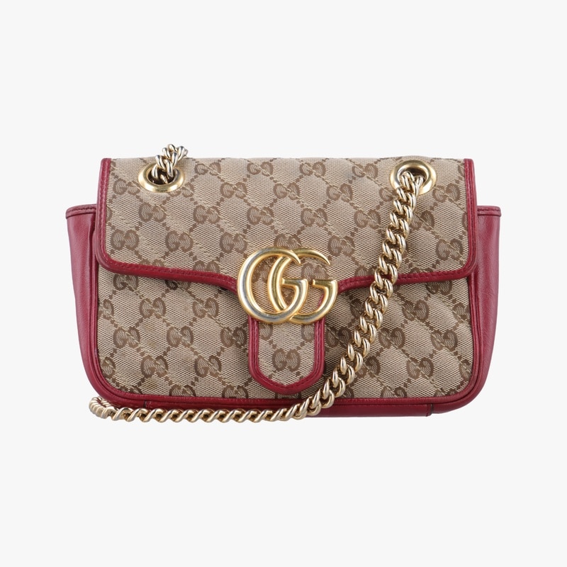 GGマーモントマルチカラーファブリック×レザー446744C031275737中古