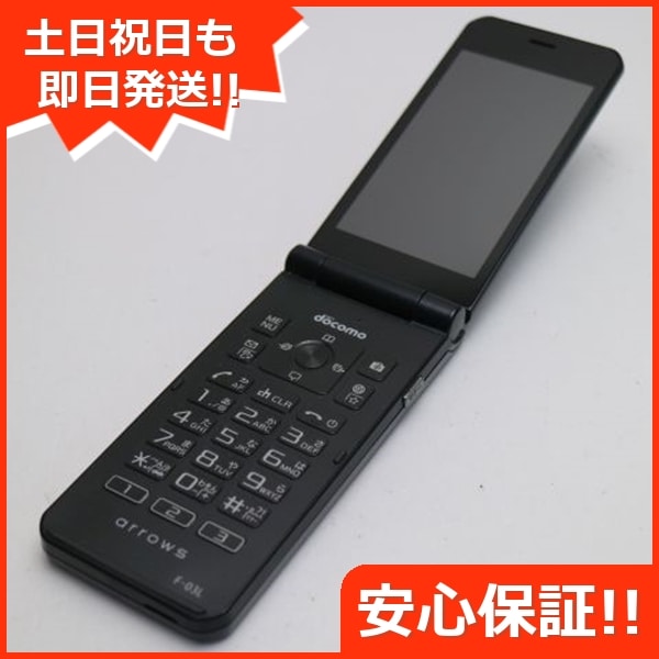 良品F-03L arrows ケータイ ブラック ガラケー 110
