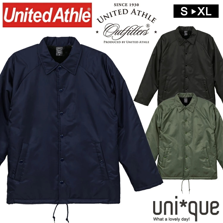 防寒ジャケット ユナイテッドアスレ 7492-01 ジャケット ボア裏地付 ジャケット ブルゾン 防寒 撥水 ユニセックス アウター United Athle メンズ レディス レディース 男