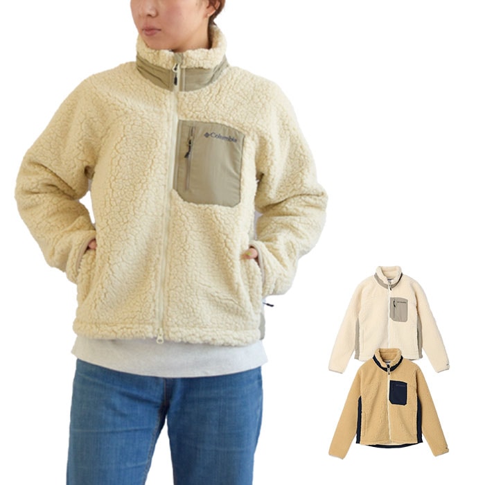 ジャケット W Archer Ridge III Full Zip ウィメンズアーチャーリッジ3フルジップ レディース ポリエステル 春 秋 冬 ホワイト ベージュ PL4478