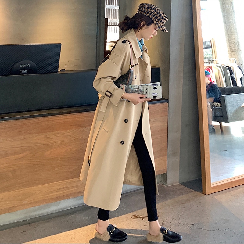 スプリングコート トレンチコート レディース 春 秋服 ロングコート コート おしゃれ 着痩せ アウター 韓国風 通勤 オシャレ アメカジ カジュアル