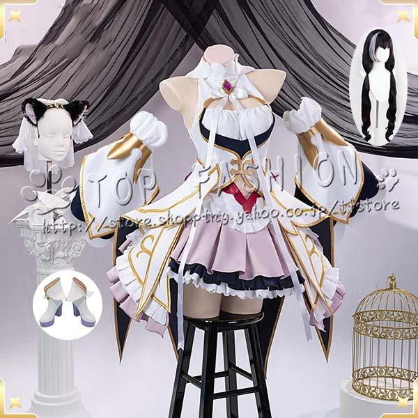 プリンセスコネクト!ReDive 百地希留耶 キャル プリンセス コスプレ衣装 ウィッグ 靴 cosplay コスチューム ハロウィン クリスマス 仮装 学園祭