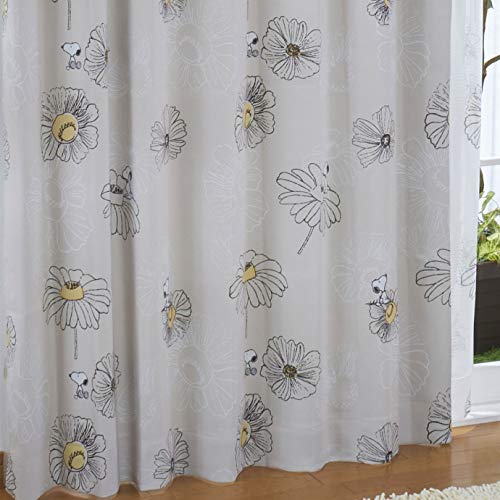 サイズ：幅100178cm丈 ピーナッツ スヌーピー SNOOPY 2級遮光 遮熱カーテン 2枚組