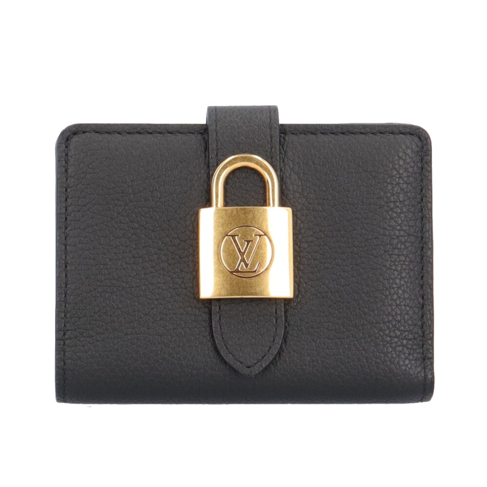 ルイヴィトン ポルトフォイユ・ロウキーコンパクト 二つ折り財布 カーフ M12408 LOUIS VUITTON 中古 美品
