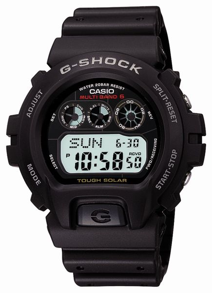 G-SHOCK 6900シリーズ 標準電波受信/ソーラー充電/20気圧防水/樹脂バンド/ブラック GW-6900-1JF 12,264円