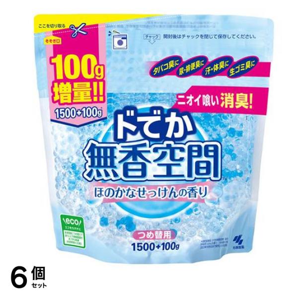 ドでか ほのかなせっけんの香り 1600g (詰め替え用) 6個セット
