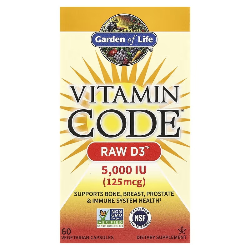 Vitamin Code（ビタミンコード） RAW D3（ローD3） 125mcg（5000IU） ベジカプセル60粒