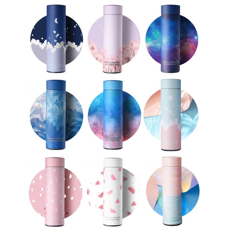 1つ買うと10個無料 水筒 16色 500ml ステンレスボトル 保温 保冷 直飲み 二重断熱 構造 真空断熱