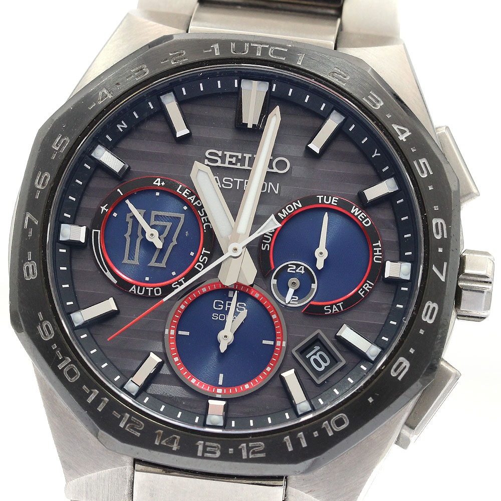 セイコー SEIKO SBXC141/5X53-0CF0 アストロン 大谷翔平 2023 クロノグラフ 国内限定1700本 ソーラー電波 メンズ 箱・保証書付き_919534【中古】