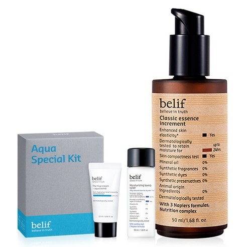 韓国コスメ premium Belief クラシックエッセンスインクリメント 50ml + ザ・トゥルークリーム スペシャルキット1セット