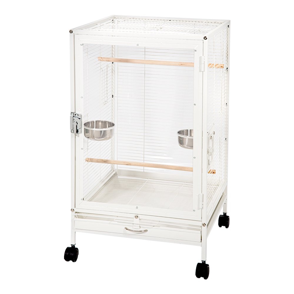 中型インコ用ケージ　幅４６ｘ奥行き４６ｘ高さ７７ｃｍ　前面アクリル板　ＣＲＣ55―15―10―20―00 16,650円