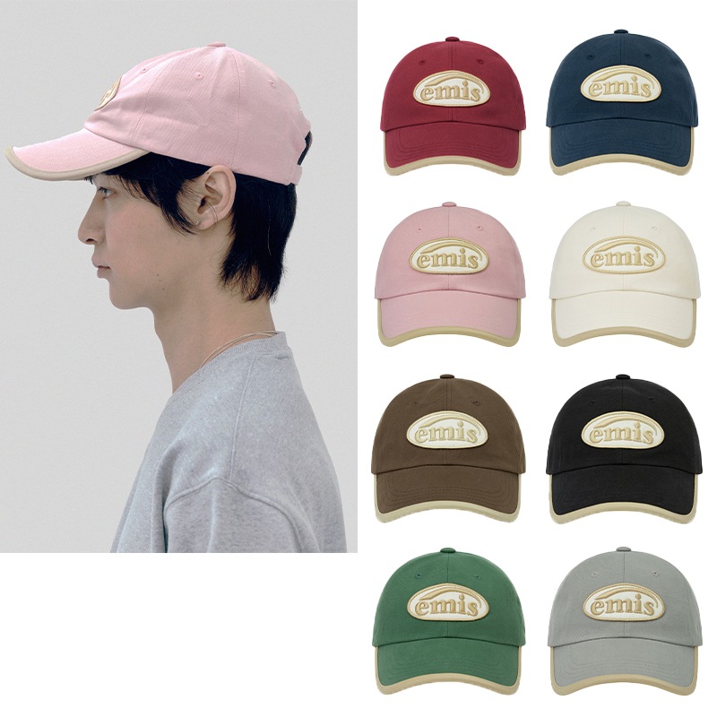 [イミス] 男女兼用 BEIGE TRIMMING ロゴ キャップ 8カラー
