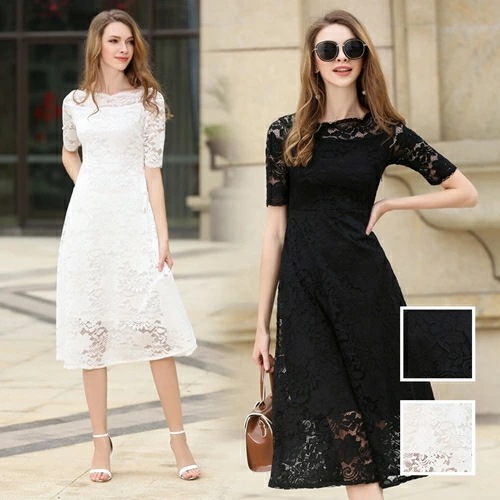 パーティードレス 結婚式 ワンピース ミディアム ひざ丈 オケージョン ドレス 韓国 ファッション レディース 春 夏 秋 ブライダル お呼ばれ コーデ 成人式 二次会 同窓会 20代 30代