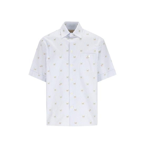 VALENTINO GARAVANI Men Shirts 8V3AAF15B96 C4W BLUE WHITE
