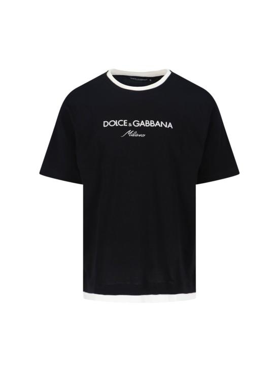 DOLCE & GABBANA Men T-Shirts G8ST6Z G7PCG N0000 Black