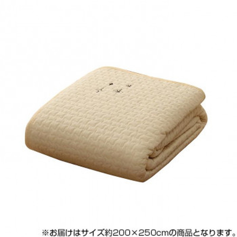洗える やわらか イブル生地　マルチカバー アイボリー 約200×250cm 9845553 8,461円