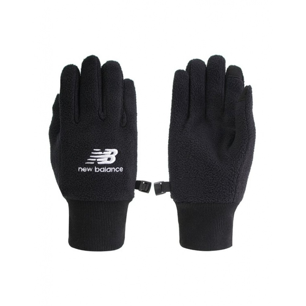 ニューバランスシューズニューバランスキッズ NB ロゴフリースジュニアキッズフィンガーグローブブラック NK8CCF101U-19