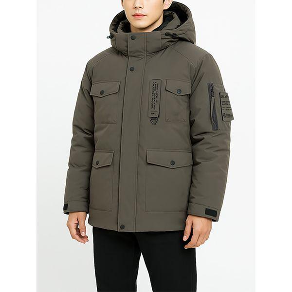 フード取り外し可能マルチポケットハーフパディングジャンパー野戦服重量ヘビーサファリ_P408859592