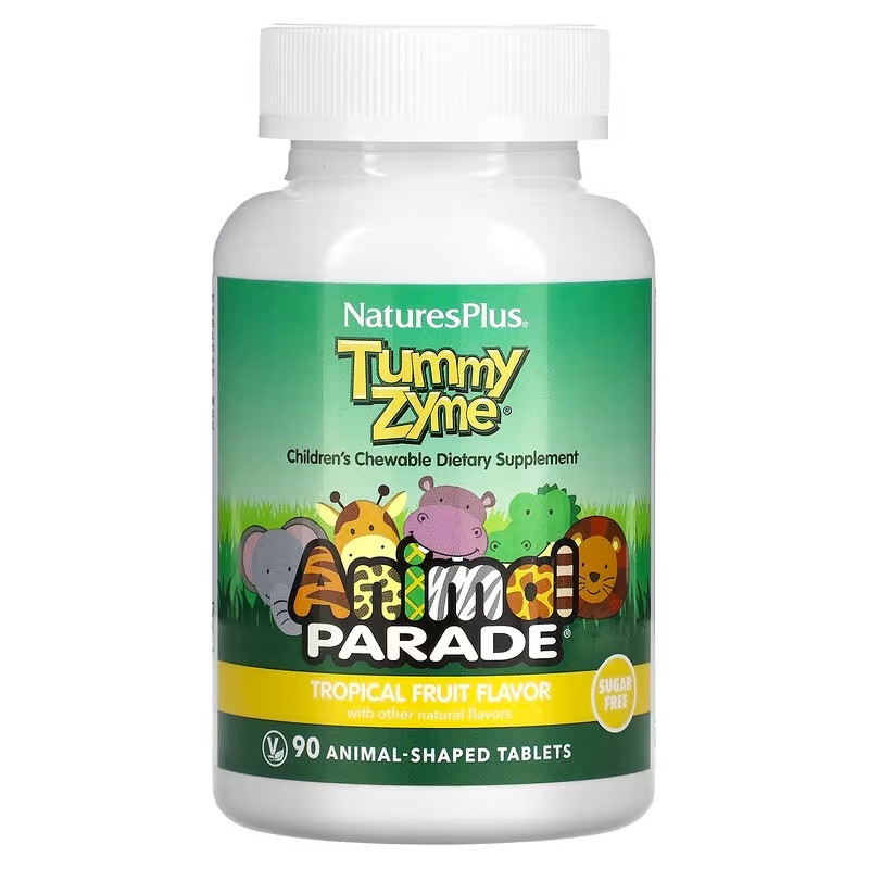 NaturesPlus　Source of Life（ソースオブライフ）Animal Parade（アニマルパレード）生きた酵素を使用したTummy Zym 6,721円