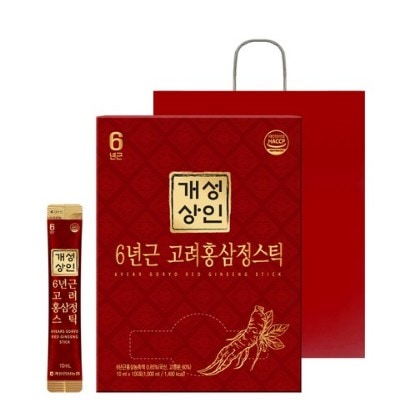 開城商人6年根高麗紅参正スティック10mgx100T/免疫力/食品/紅参/高麗人参/健康/韓国食品