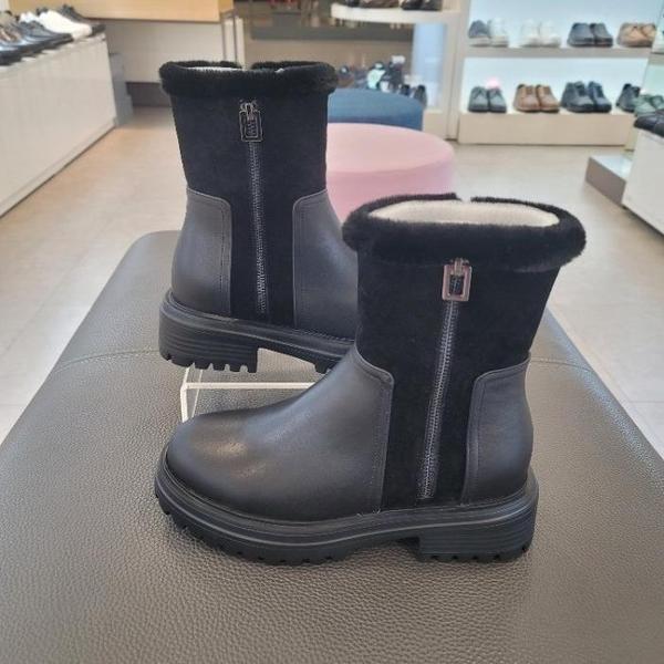 ESQUIRE HC13 パー ミドルブーツ 女性 軽量 コンフォート ハーフブーツ PFDWBM975 (S44001278)