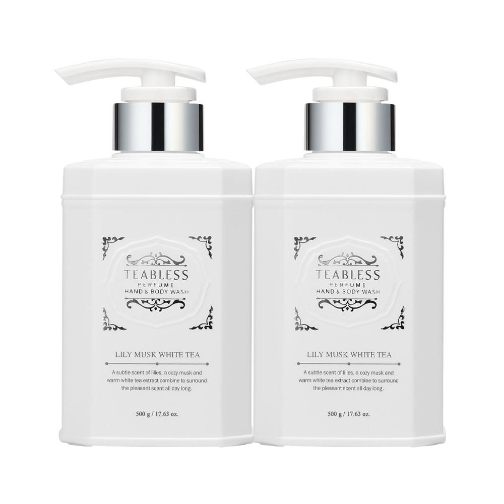ホワイトティーパルファムボディウォッシュリリーマスク香500ml 1+1