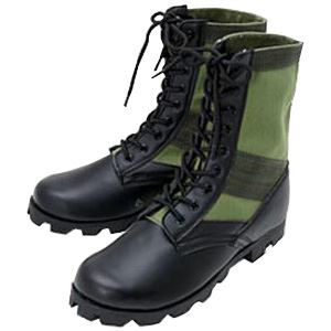 米軍 ジャングル ブーツ 靴 7W 26.0-26.5cm アーミーグリーン レプリカ アメリカ軍 ミリタリーブーツ シューズ ミリタリーウェア