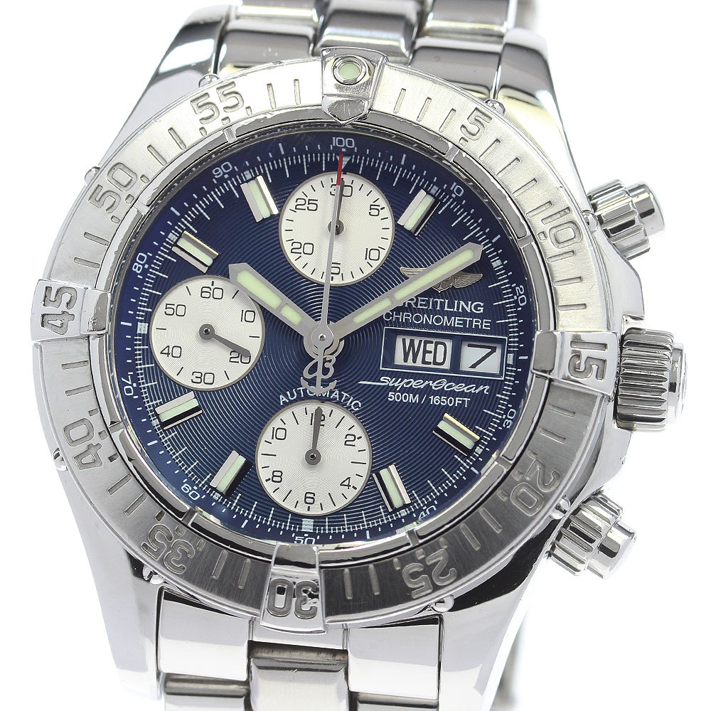ブライトリング BREITLING A13340 スーパーオーシャン クロノグラフ デイデイト 自動巻き メンズ _848744【中古】
