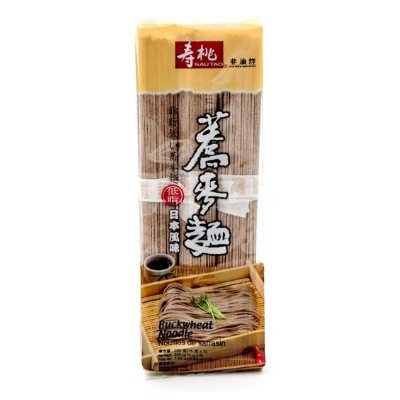 [壽桃牌] Buckwheat Noodle 低脂蕎麥麵 225G×4パック （香港版）