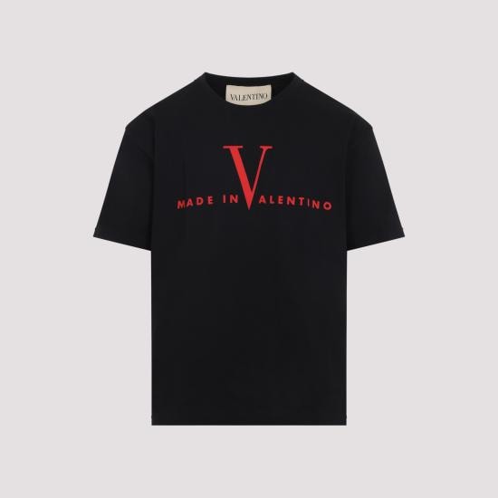 VALENTINO GARAVANI Men T-Shirts 8V3MG16PBAQ 0NR NERO ROSSO